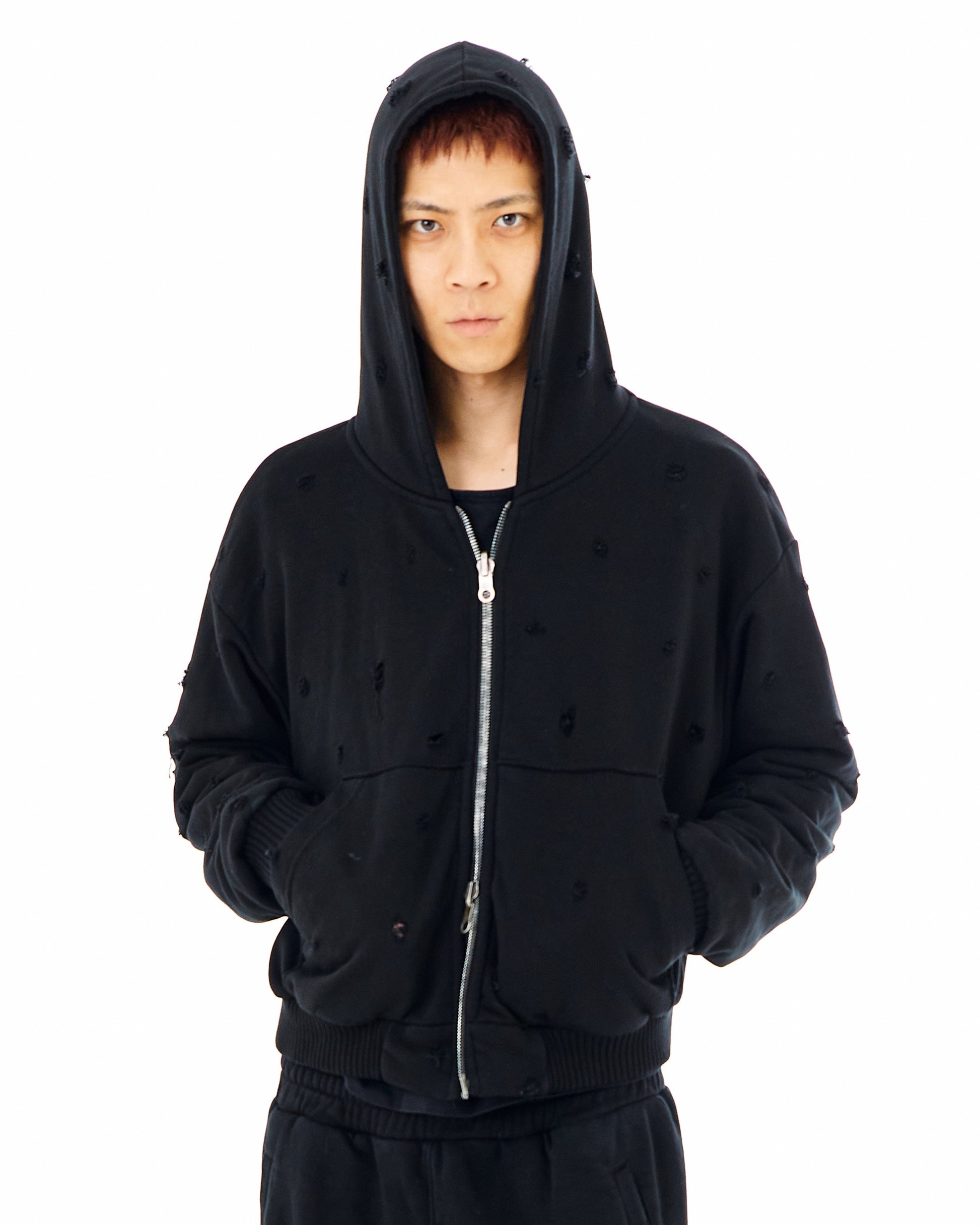 Reversible Bullet Zip Hoodie