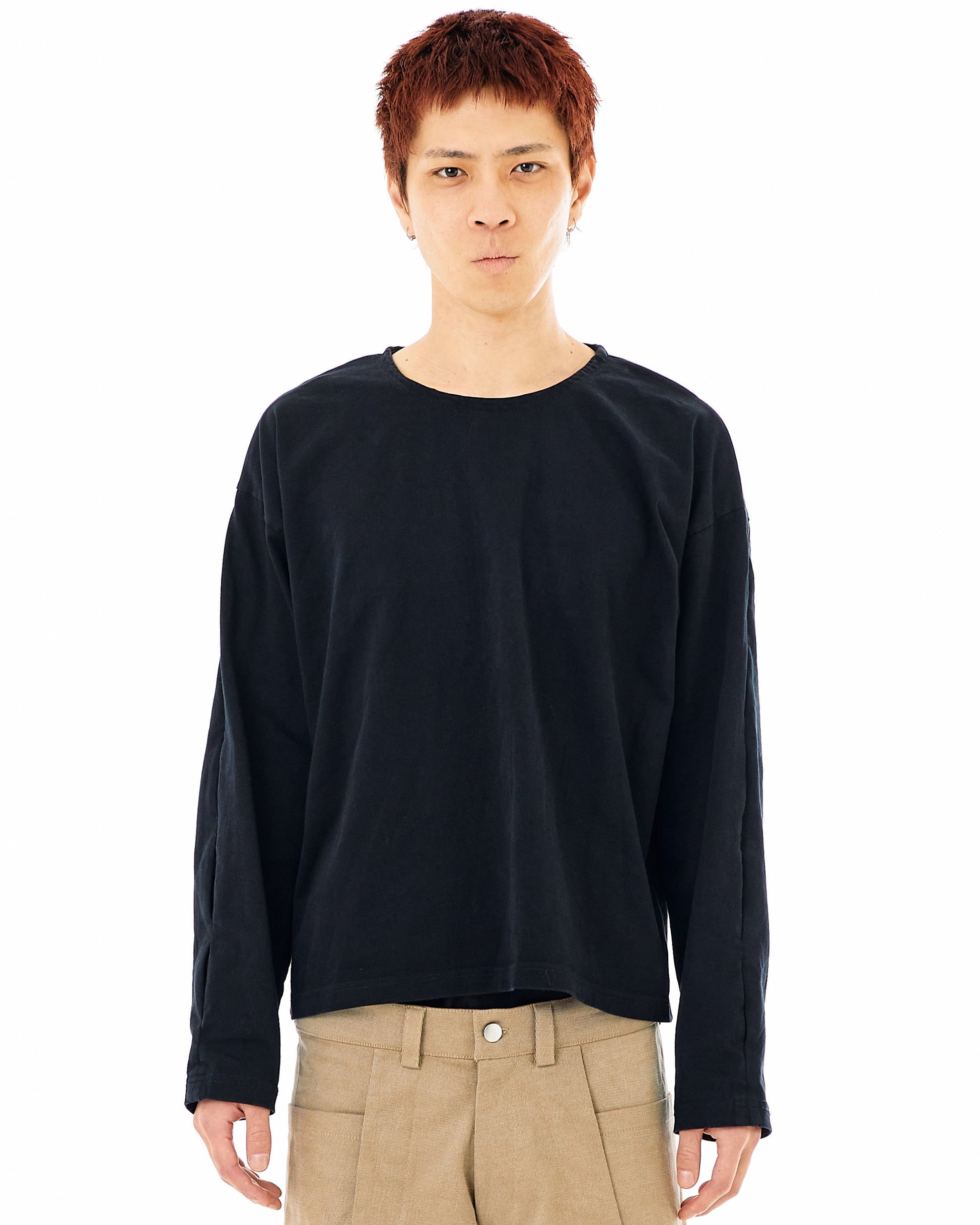 Slit Longsleeve Black